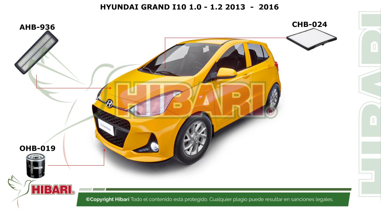 En este momento estás viendo HYUNDAI GRAND I10 1.0 – 1.2 2013  –  2016